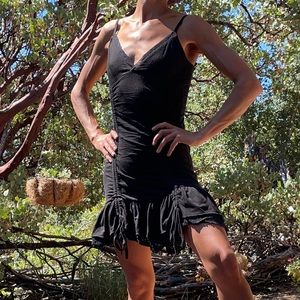 Nomads Hemp Wear women’s black dress, XS, bamboo and organic cotton.